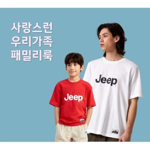 지프 Jeep (성인&아동) 2024 지프 패밀리룩 빅로고 반팔티셔츠 0