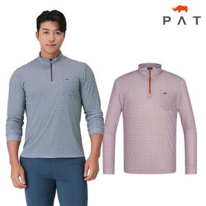 [PAT 남성] 모티브 패턴 집업 티셔츠_1H35431