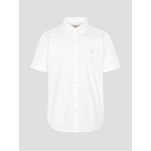 [빈폴멘] FINE 옥스퍼드 솔리드 반소매 셔츠  화이트 BC3365O111