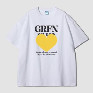 그랜피니 어센틱 오버핏 지니얼 프린팅 라운드 반팔 티셔츠