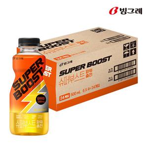 빙그레 슈퍼부스트 에너지드링크 파워충전 500ml 24개입