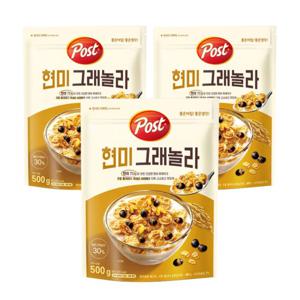 포스트 현미 그래놀라 500g x3