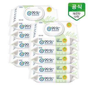 깨끗한나라 손소독 물티슈 마일드 휴대용20매 x 20팩 [추가증정]