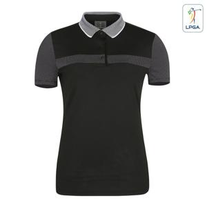 [LPGA골프웨어] 여성 도트 배색 제에리 티셔츠 [수입원단](L202T