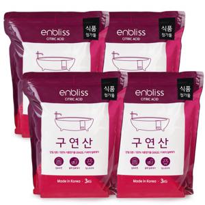 인블리스 구연산 3kg x4개