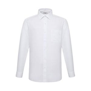 [닥스셔츠] 폴리혼방 도비조직 드레스 셔츠 레귤러핏 화이트 (DK