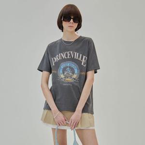 [레이브] PRINCEVILLE Print T-Shirt in D/Grey VW2SE114-13