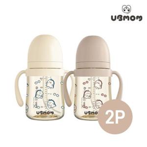 [어깨끈스트랩 증정]유비맘 PPSU 2024년 용띠 에디션 뇽뇽이 빨대컵 200ml 1+1