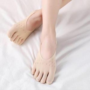 [D더블유] 여성 레이스 땀흡수 발가락 양말 토삭스