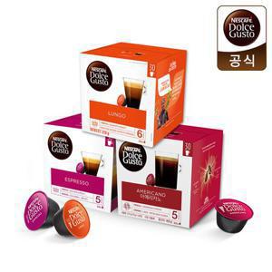 [네스카페 돌체구스토]캡슐 커피 대용량 아메리카노 30캡슐(공식인증판매점)