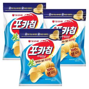 [오리온] 포카칩 오리지널 지퍼백 229g x 3봉