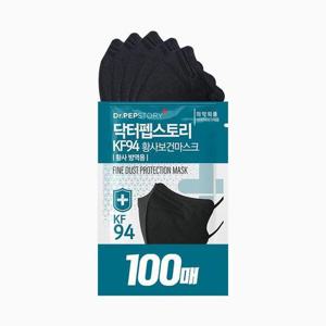 SoKoob[닥터펩스토리]닥터펩스토리 KF94 새부리형 마스크 5개입 블랙 100매