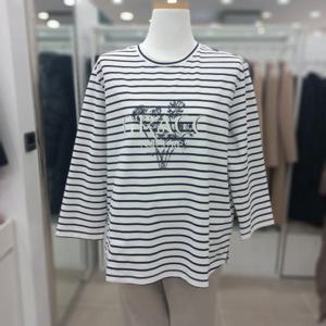 [프렐린]RTP241S30  칠부 줄무늬 티셔츠