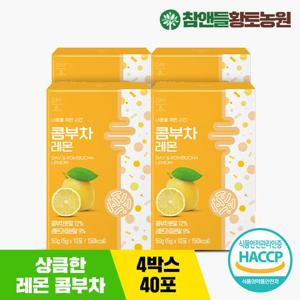 [황토농원] 데이앤 콤부차 레몬 비타민 유산균 분말스틱 10포 4박스(총40포)