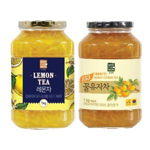 [녹차원] 꿀유자차 1KG + 레몬차 1KG