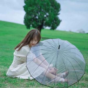 [에이치플러스몰]안심 투명 우산 태풍 가벼운 튼튼한 비닐 장우산