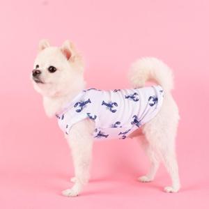 루비디 바닷속 메쉬 민소매 S~XL 강아지나시/강아지여름옷/끈나시