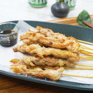 [자연맛남] 캠핑음식 수제 닭목살꼬치 8개(120g)