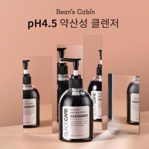 [빈스캐빈] 블랙케어 약산성 클렌저300ml/검정콩&천연숯으로하는 약산성세안