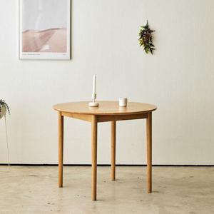 [착불][엠하우스]브리제 원목 900 원형 식탁테이블