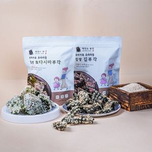 [농부마음]수제 저염식  부각 선물세트(김부각3봉+다시마부각2봉)