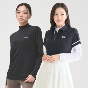 [썬마스킨] 프리미엄 자외선차단 UV 쿨링 스포츠 골프 여성 반폴라 이너웨어 티셔츠