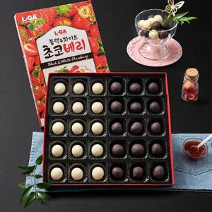 [엘가] 수제 초콜릿 블랙&화이트 초코베리(특대) 30개입