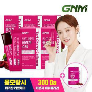 [300달톤] GNM 이성경 몽모랑시 타트체리 콜라겐 젤리 스틱 5박스 (총75포) + 저분자 피쉬 콜라겐 1봉 SET