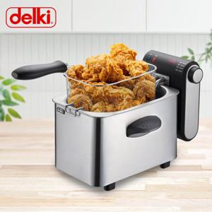 델키 윤식당 전기튀김기 DKR-113 블랙 가정용 업소용