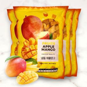 월드홀마켓 냉동 과일 애플망고 1kgx4봉