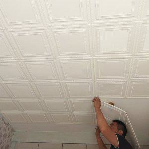 셀프 붙이는 벽지 스티커 폼블럭 천장 욕실 지붕 도배