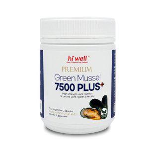 하이웰 그린 뮤셀 머셀 7500 플러스+ 초록입 초록잎 초록 홍합 300캡슐 (뉴질랜드) Hi Well Green Mussel 7
