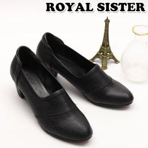 C3C5612 5cm 여성 여자 쿠션 패션 신발 로퍼 미들힐 구두 펌프스힐 부티힐