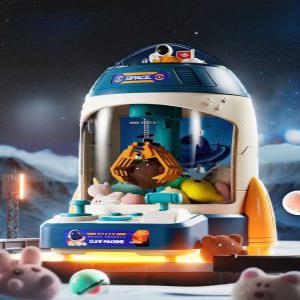 미니 우주 인형 뽑기 기계 장난감 토이 크레인 캡슐뽑기 머신 생일 선물