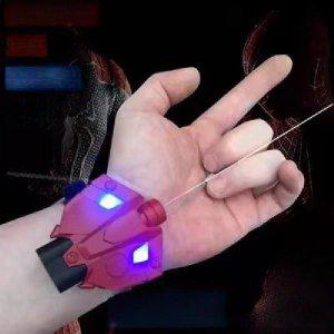 스파이더맨 웹슈터 손목 기믹 코스튬 거미줄 발사 장치 인젝터 라이트 장난감