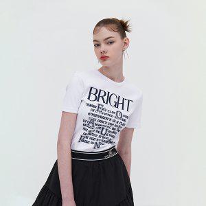 [현대백화점 울산점] [에고이스트] EQ2OTH01 레터링 슬림 반팔 티셔츠 (24년 봄과여름사이)