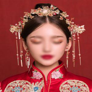 중국 비녀 전통 헤어 머리핀 액세서리 신부 머리장식 한복