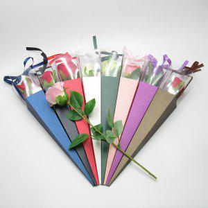 투명 한송이 꽃 선물 포장/가방 종이백 케이스 꽃포장지