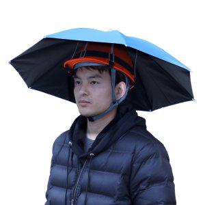 안전모우산 장마대비 그늘막 작업 차양 헬멧파라솔 햇빛가리개