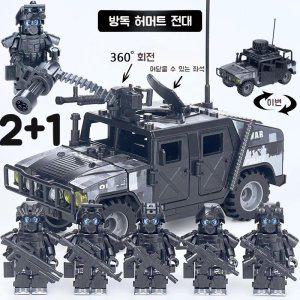 2+1 특수 부대 경찰피규어 레고 세트 시리즈 장식품 장난감