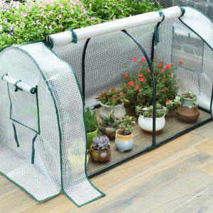 텐트형 비닐 하우스 조립 화초 베란다용 투명