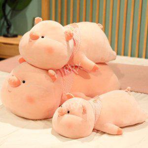 돼지 꿀꿀이 인형 귀여운 봉제인형 피규어 베개 쿠션 시바견 동물 선물