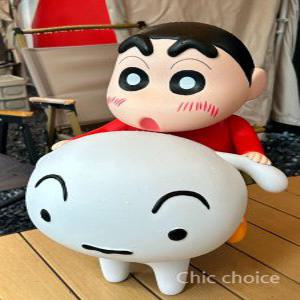 짱구흰둥이 대형 피규어 일본 애니메이션  장난감 장식 생일 선물