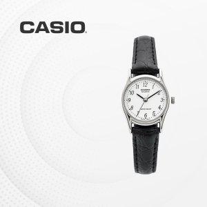 카시오 CASIO LTP-1094E-7B 가죽밴드 여성 손목시계
