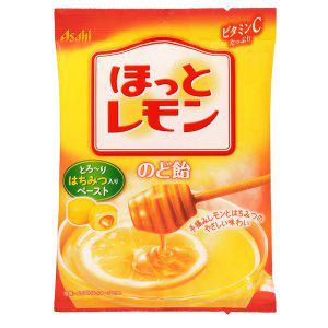 일본 아사히 꿀 레몬 목캔디 사탕 88g 12개