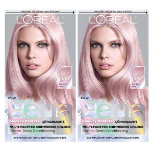 L'Oreal Feria Hair Color P2 Rosy Blush (Smokey Pink) 로레알 페리아 염색 로지 블러시 스모키 핑크 2팩