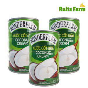 [루츠팜]원더팜 코코넛크림 400mlX24개 베트남 코코넛 크림