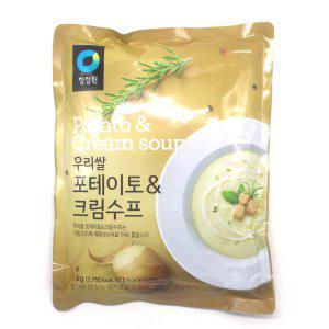 청정원 우리쌀 포테이토 크림수프 1kg/유통기한 2024년11월21일까지
