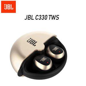 오리지널 JBL C330 TWS 블루투스 스포츠 이어폰, 진정한 무선 스테레오 이어 버드 터치 컨트롤 베이스 사운