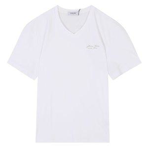 [버커루] 남성 80수 실켓 분또 베이직 V넥 티셔츠 (B222TS230P)